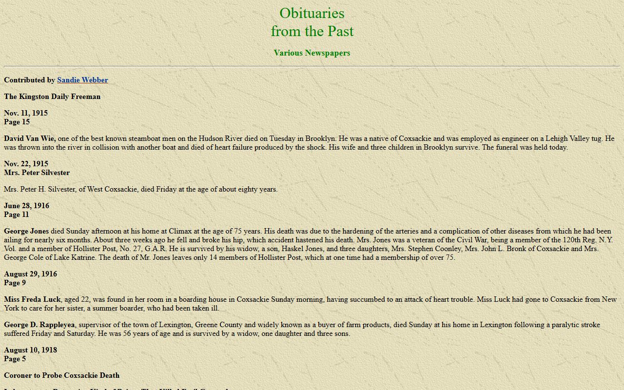 Matanuska-Susitna Borough Obituary Records - Mat-Su Valley obituaries